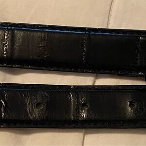Vintage Eel Skin Black Belt size 34/35